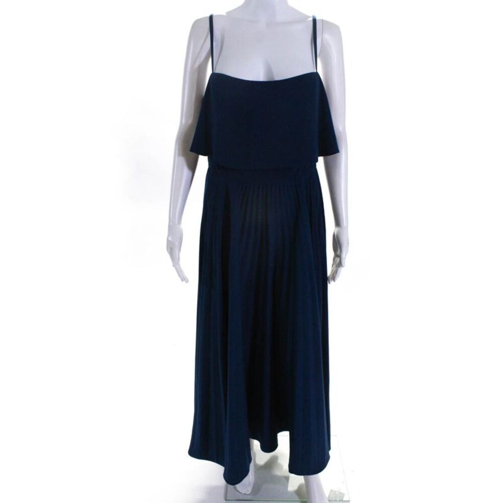 Jill Jill Stuart Womens Blue Pleated Gown Size 16 11306222